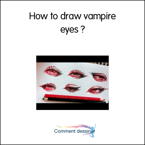 How to draw vampire eyes